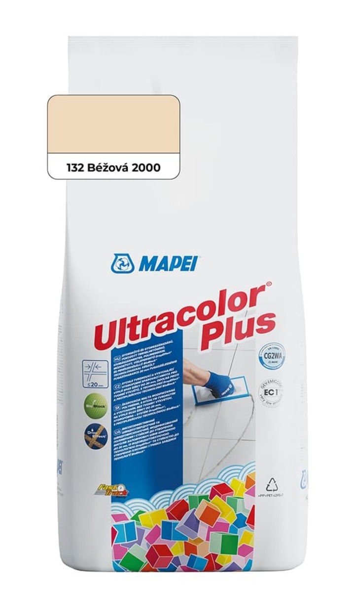 Spárovací hmota Mapei Ultracolor Plus béžová 2 kg CG2WA MAPU2132 Mapei
