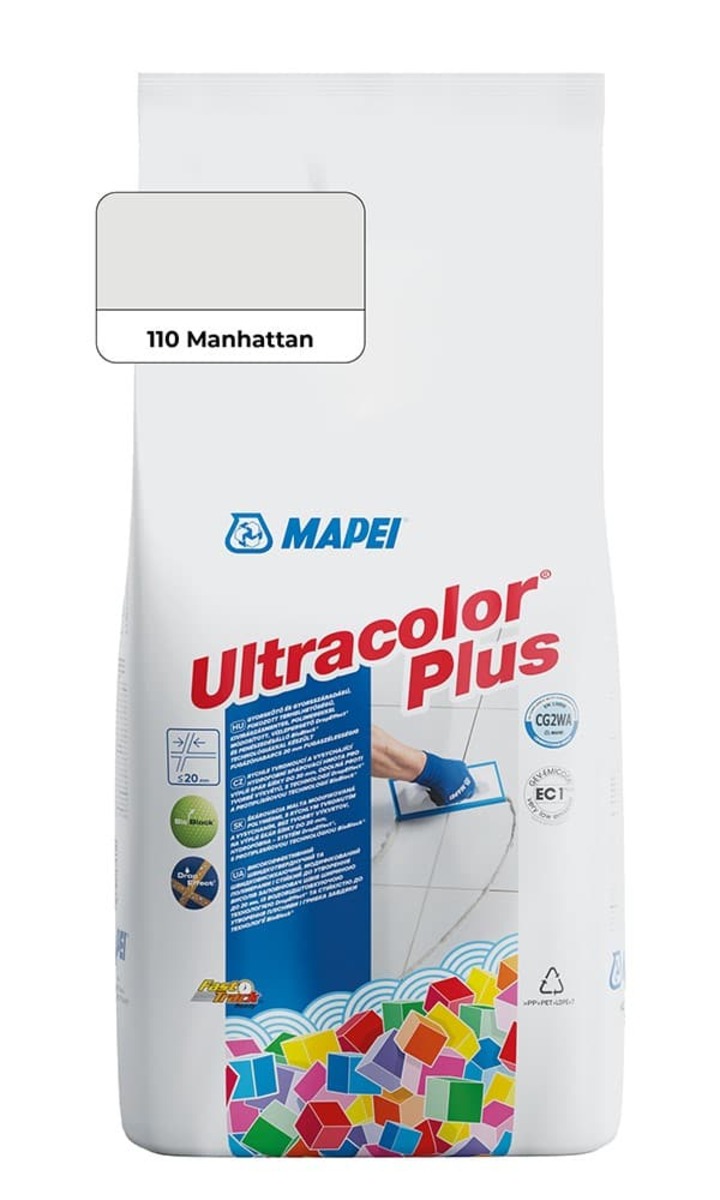 Spárovací hmota Mapei Ultracolor Plus manhattan 2 kg CG2WA MAPU2110 Mapei