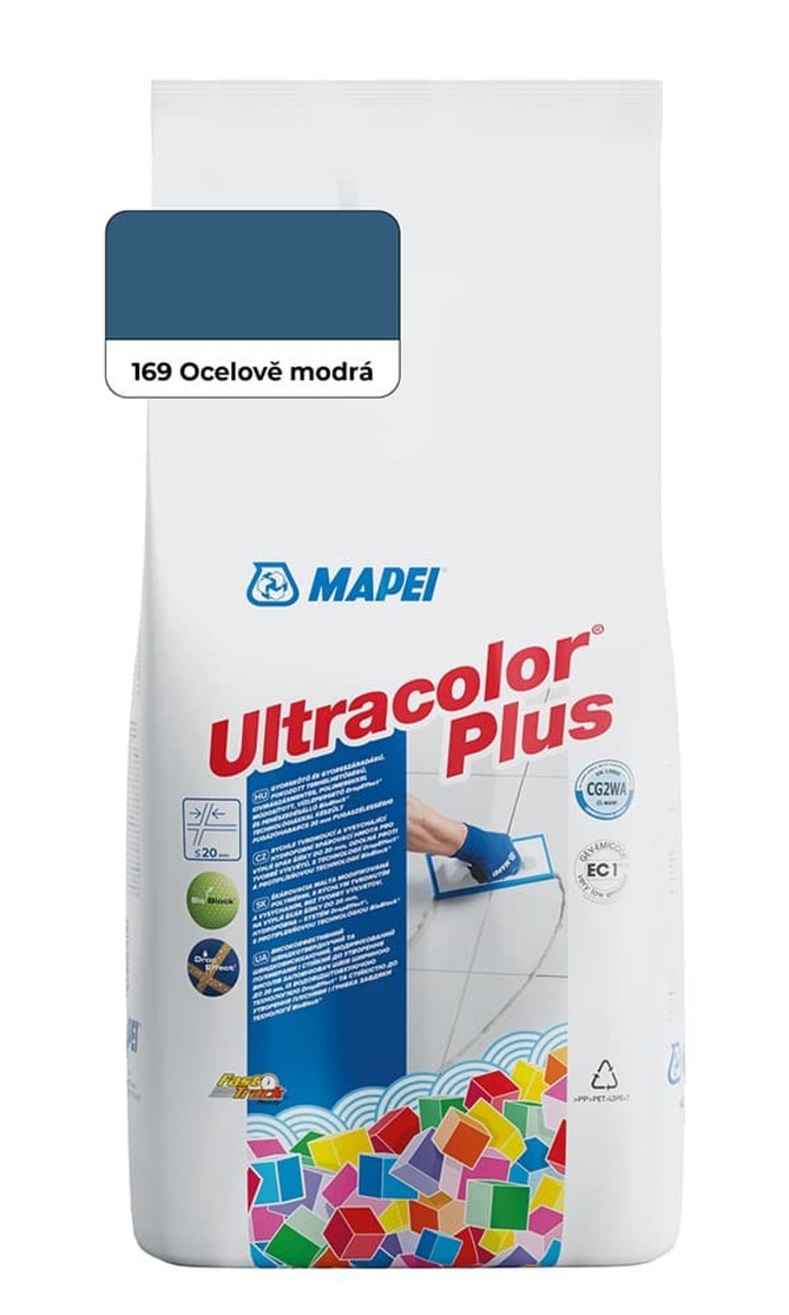 Spárovací hmota Mapei Ultracolor Plus ocelově modrá 2 kg CG2WA MAPU2169 Mapei