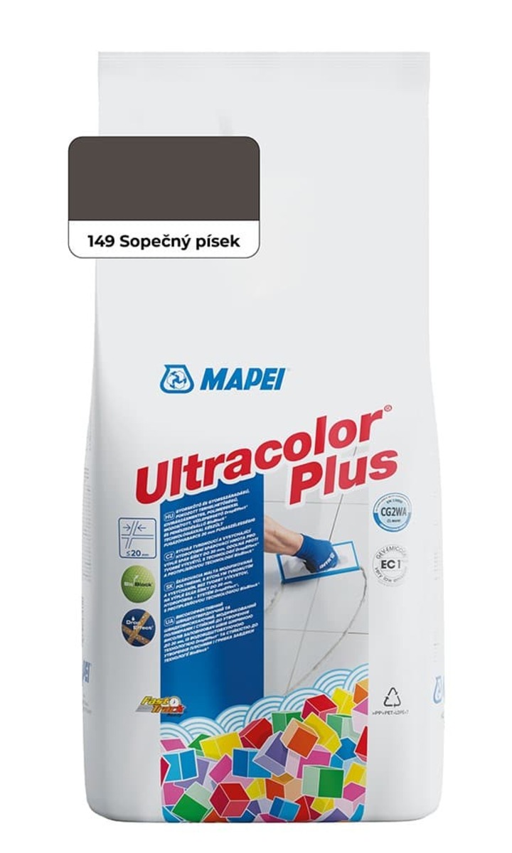 Spárovací hmota Mapei Ultracolor Plus sopečný písek 2 kg CG2WA MAPU2149 Mapei