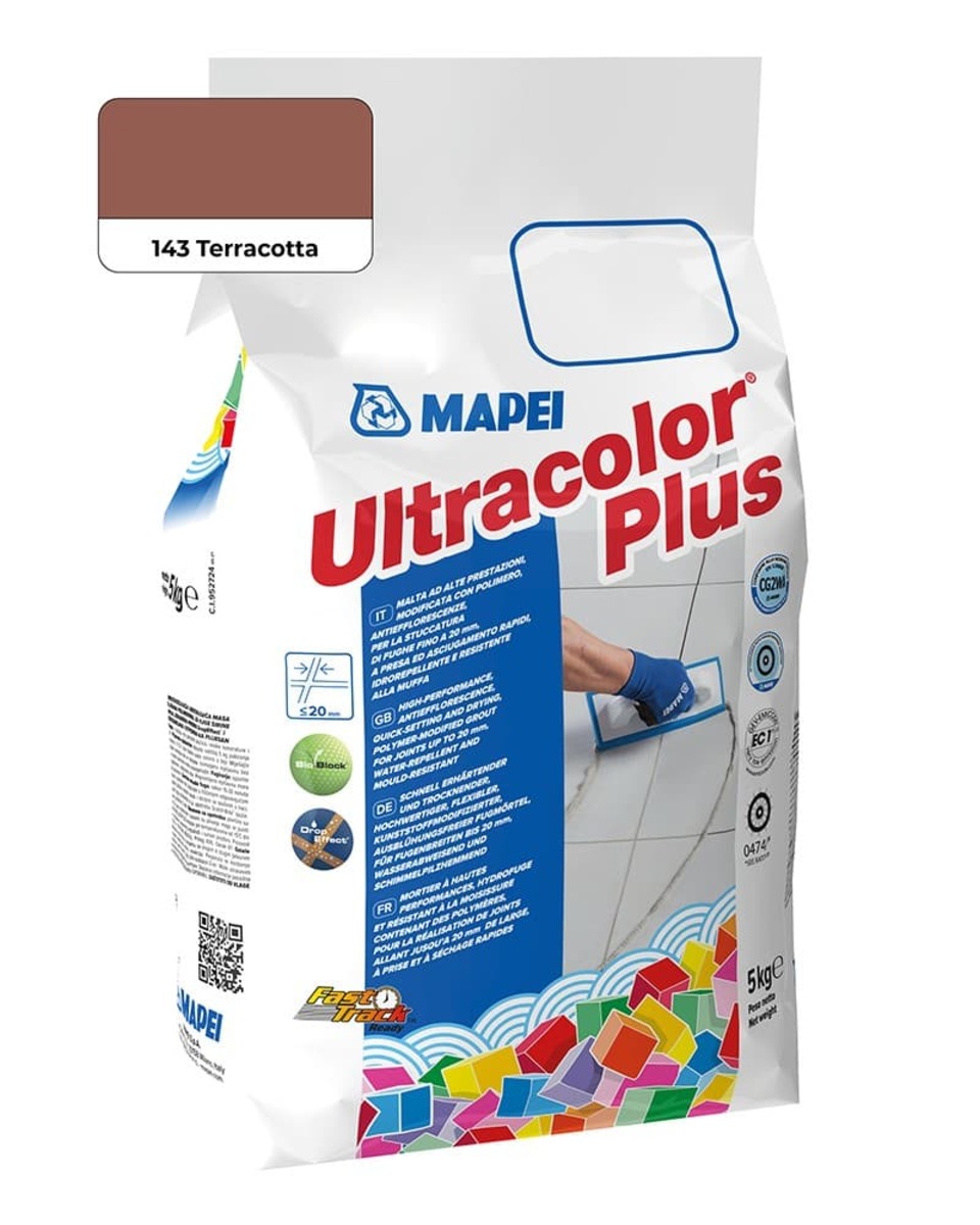 Spárovací hmota Mapei Ultracolor Plus terracota 5 kg CG2WA MAPU143 Mapei