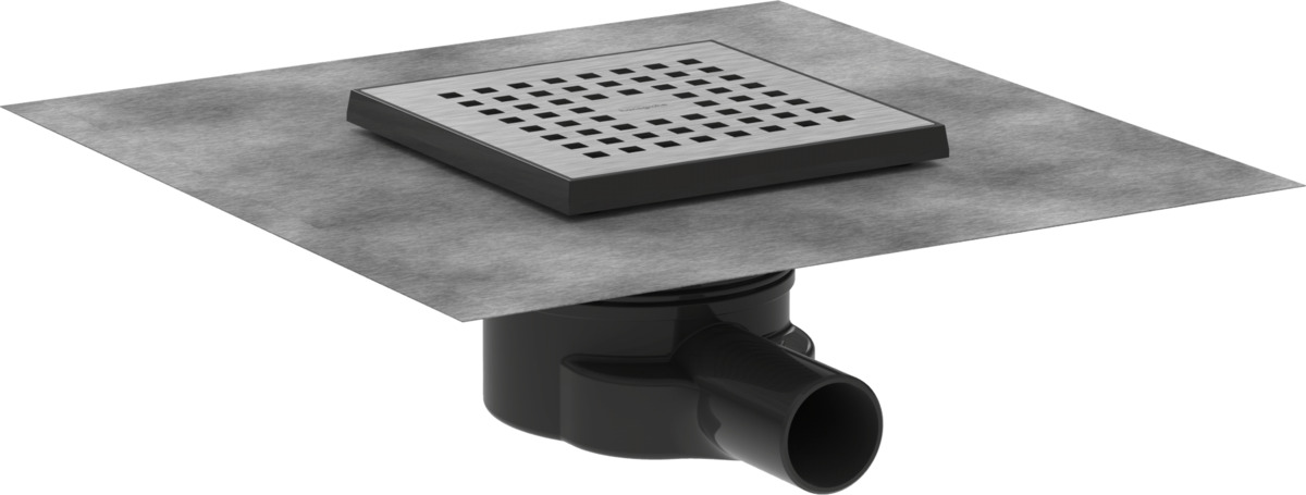 Podlahová vpust DN40 Hansgrohe RainDrain Point 15 cm kartáčovaná nerez nerez 56248800 Hansgrohe