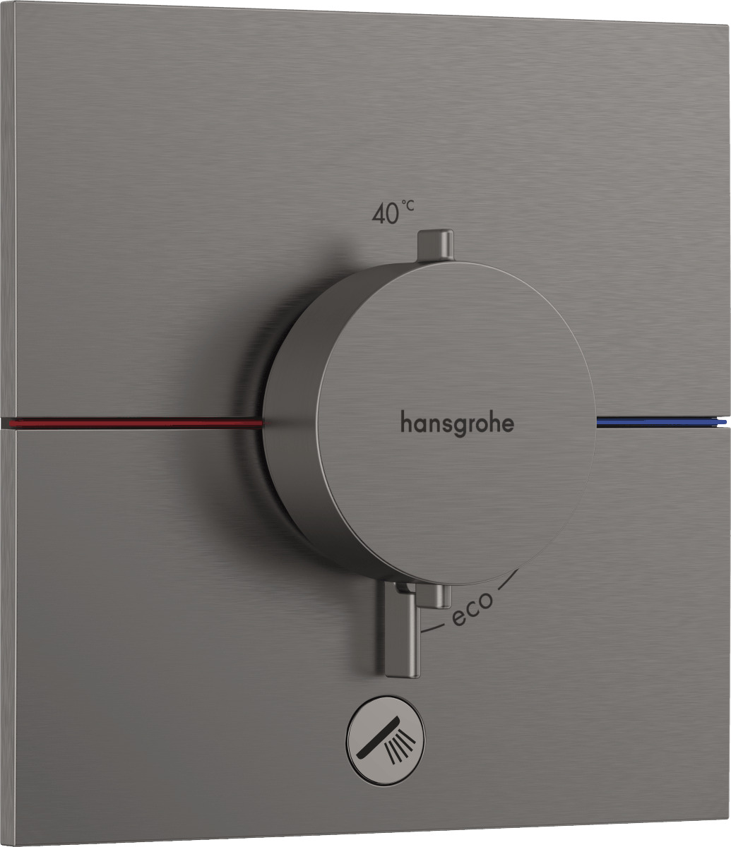 Sprchová baterie Hansgrohe ShowerSelect Comfort E bez podomítkového tělesa kartáčovaný černý chrom 15575340 Hansgrohe