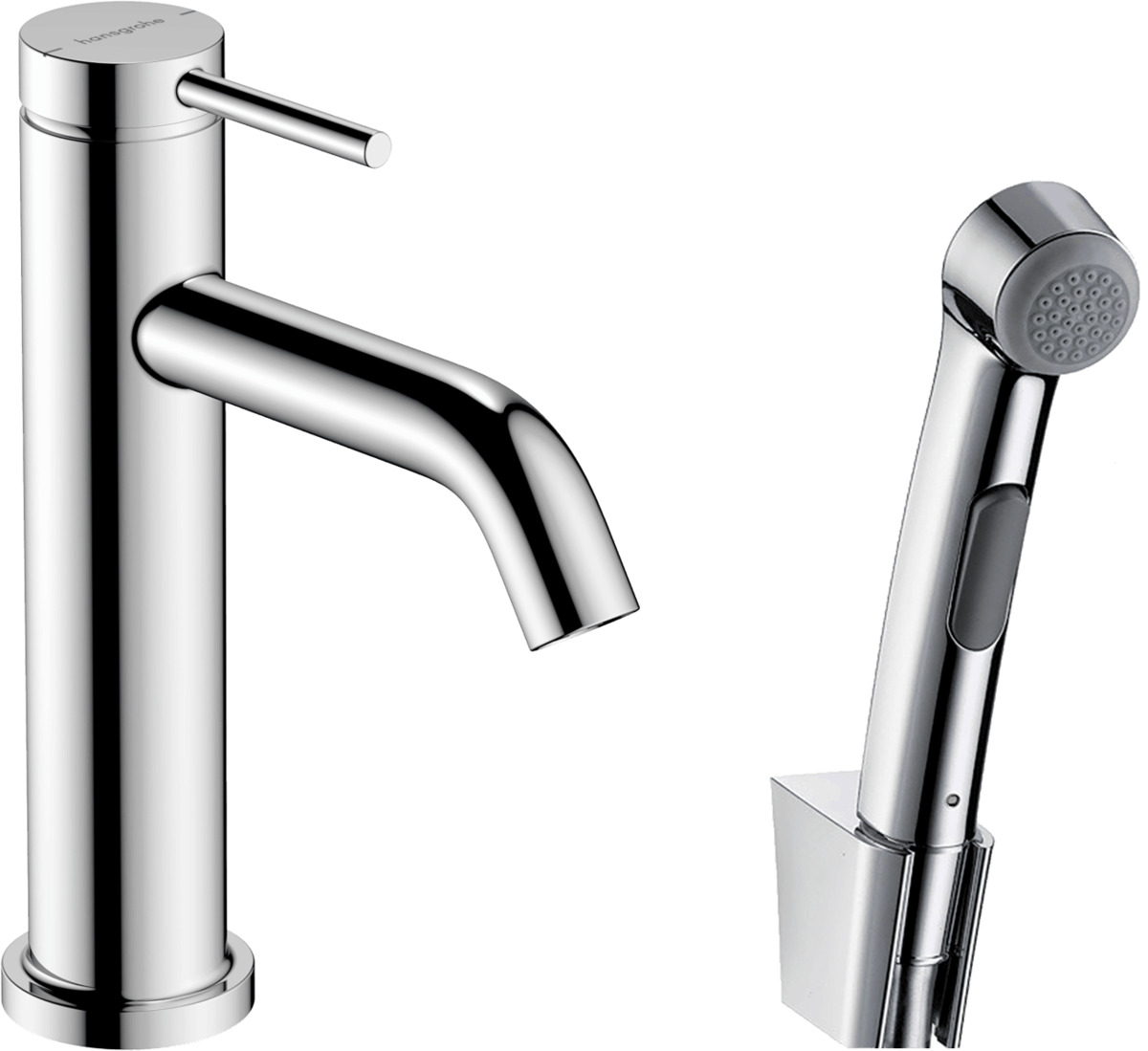 Umyvadlová baterie Hansgrohe Tecturis S s bidetovou sprškou chrom 73211000 Hansgrohe