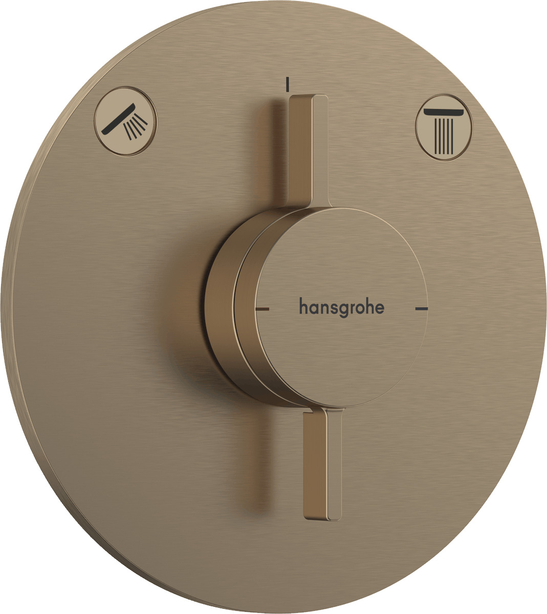 Vanová baterie Hansgrohe DuoTurn S bez podomítkového tělesa kartáčovaný bronz 75418140 Hansgrohe