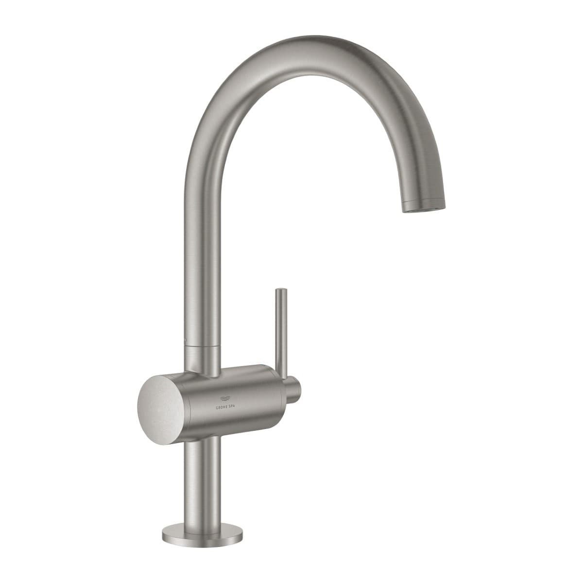 Umyvadlová baterie Grohe Atrio s clic-clacem supersteel 24362DC0 Grohe