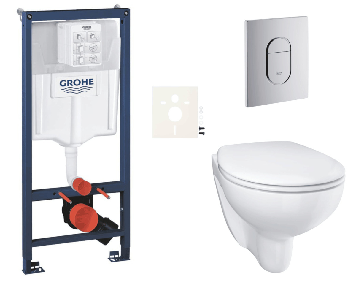 Závěsný wc set do lehkých stěn / předstěnová montáž Grohe Bau Ceramic SIKOGRSBAUA NO BRAND