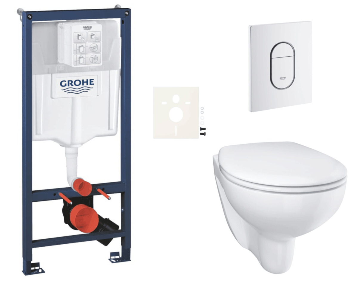 Závěsný wc set do lehkých stěn / předstěnová montáž Grohe Bau Ceramic SIKOGRSBAUASH0 NO BRAND