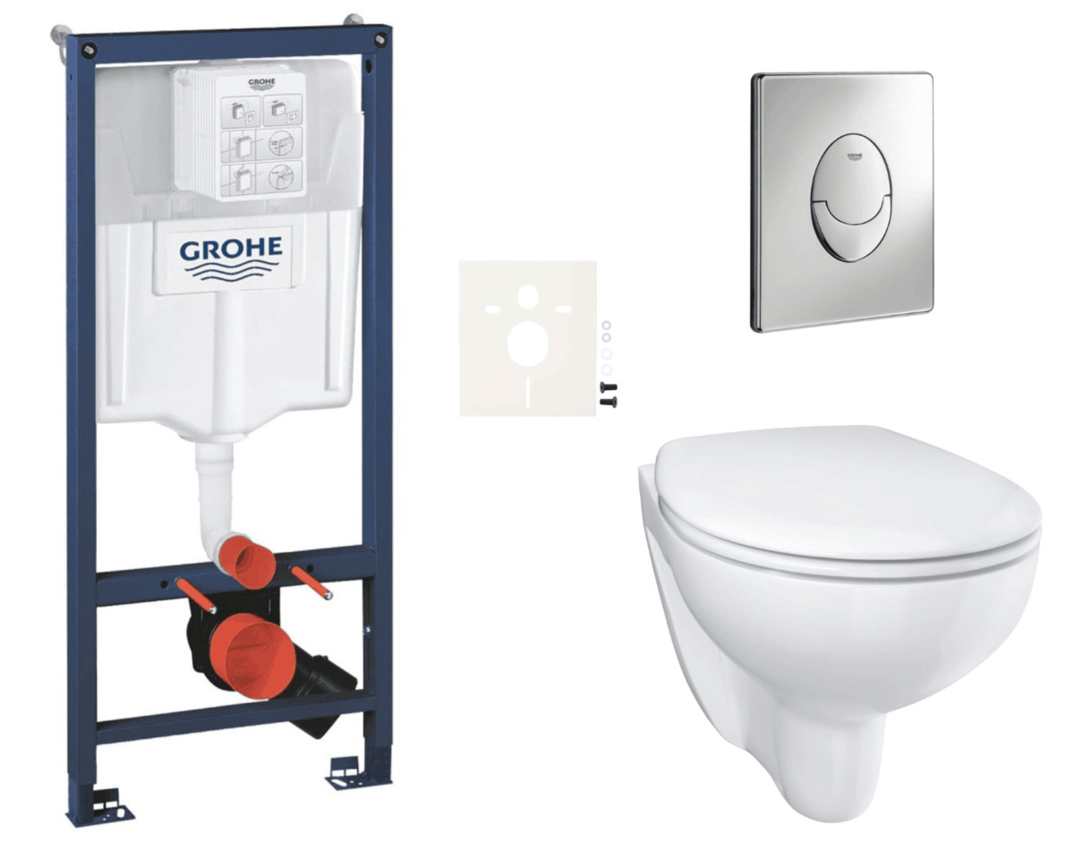 Závěsný wc set do lehkých stěn / předstěnová montáž Grohe Bau Ceramic SIKOGRSBAUSA NO BRAND