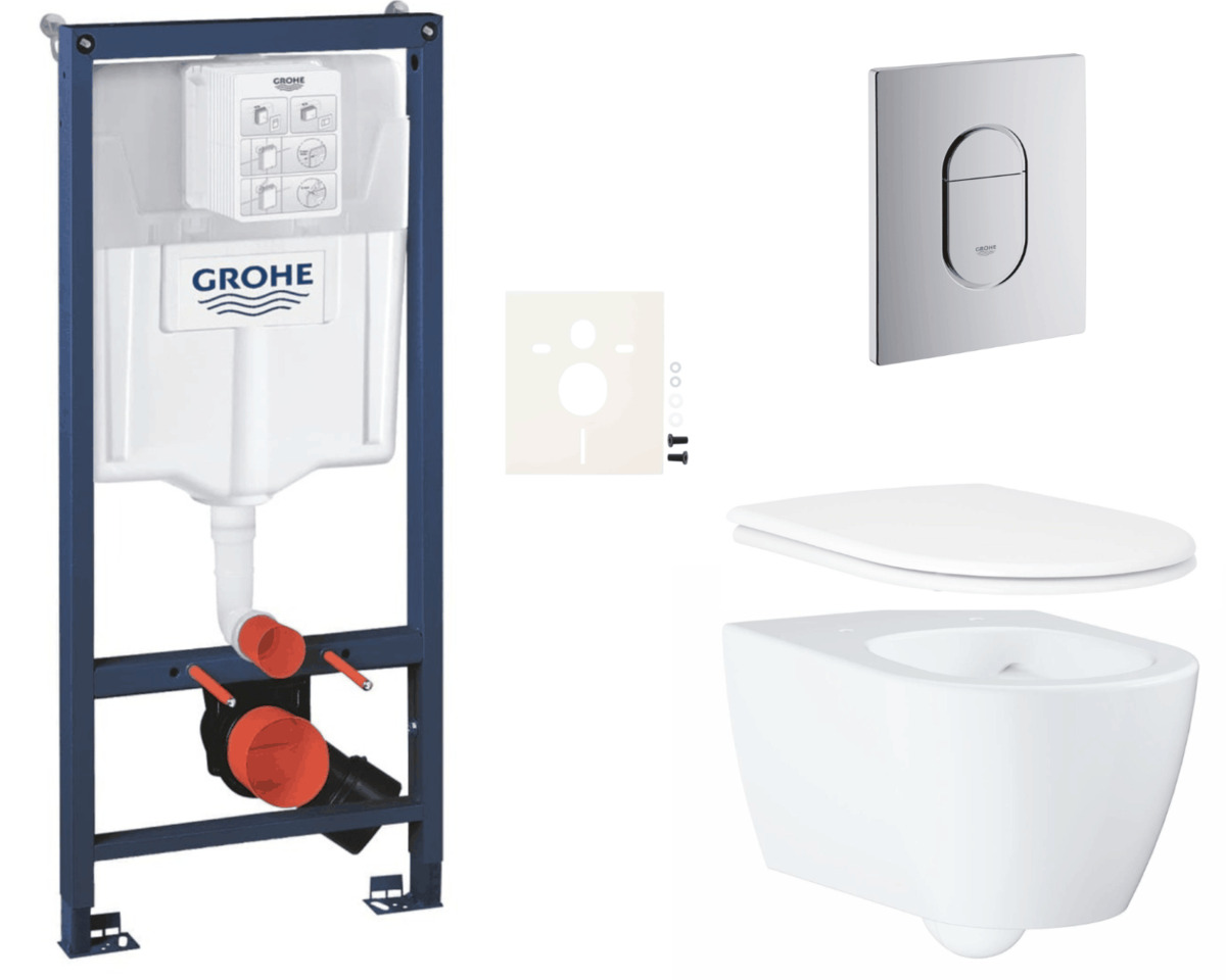 Závěsný wc set do lehkých stěn / předstěnová montáž Grohe Essence SIKOGRSESA NO BRAND