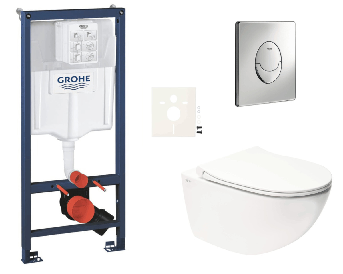 Závěsný wc set do lehkých stěn / předstěnová montáž Swiss Aqua Technologies Infinitio SIKOGRSIN11SA NO BRAND