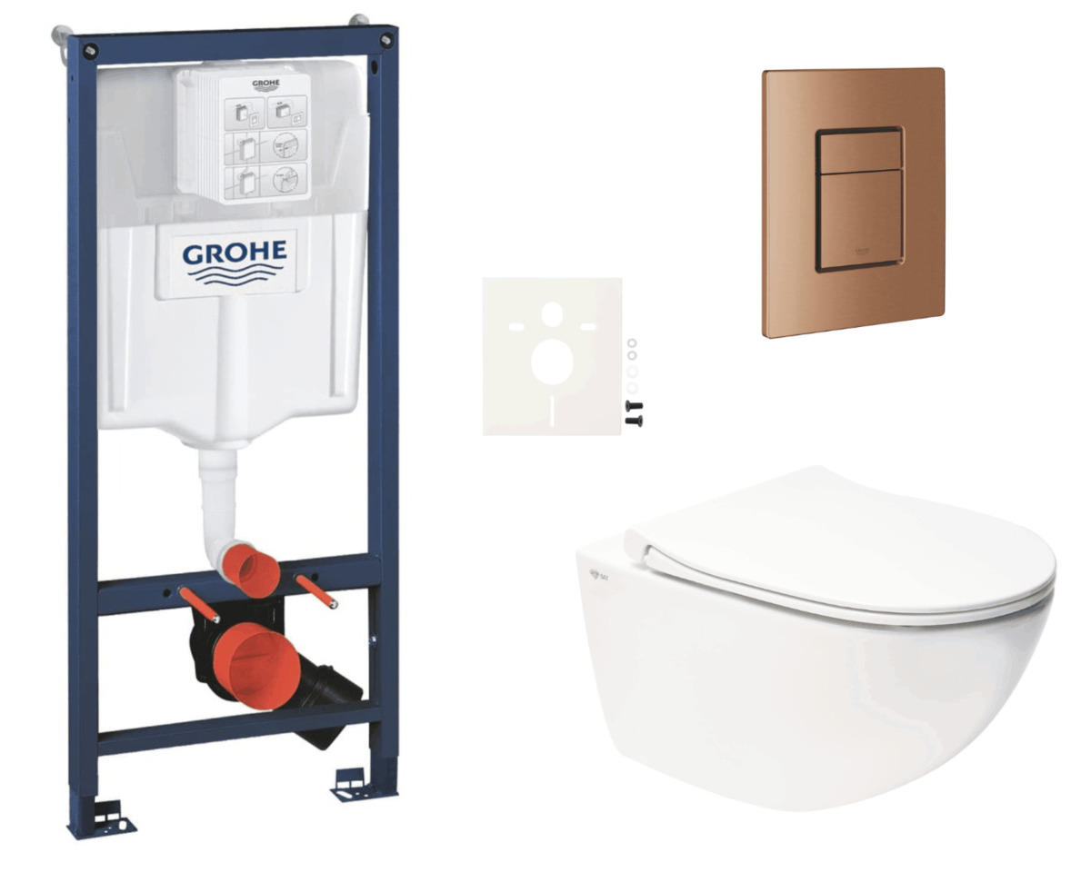 Závěsný wc set do lehkých stěn / předstěnová montáž Swiss Aqua Technologies Infinitio SIKOGRSIN11SCDL0 NO BRAND