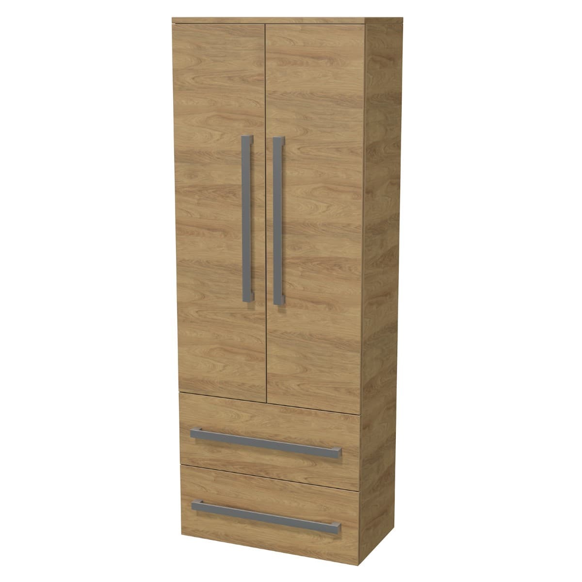 Koupelnová skříňka vysoká SAT Cube Way 60x163x33 cm dub Hickory CUBE3CHV60DH SAT