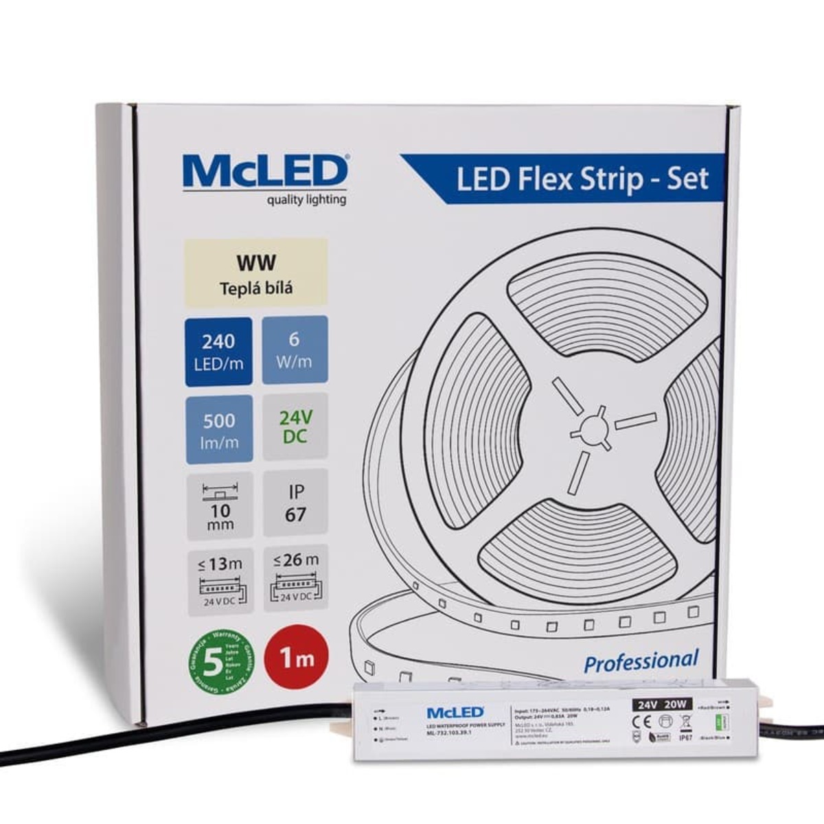 McLED LED pásek - sada 1 m