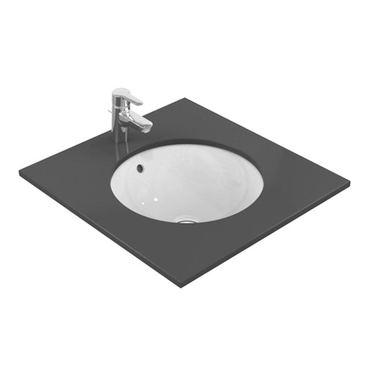 Zápustné umyvadlo Ideal Standard Connect 40x40 cm bez otvoru pro baterii E505201 Ideal Standard