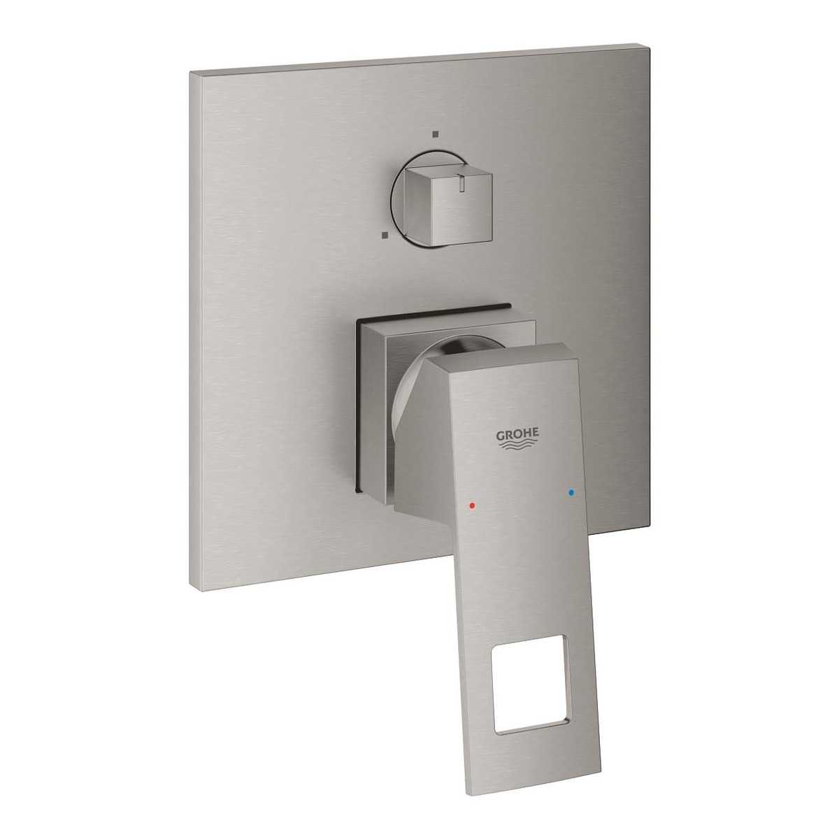 Vanová baterie Grohe Eurocube bez podomítkového tělesa supersteel 24094DC0 Grohe