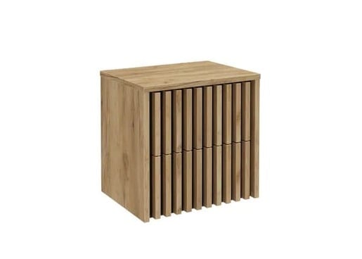 Koupelnová skříňka s krycí deskou SAT Delano 60x56x45 cm dub mat DELANO60ZDCDE SAT