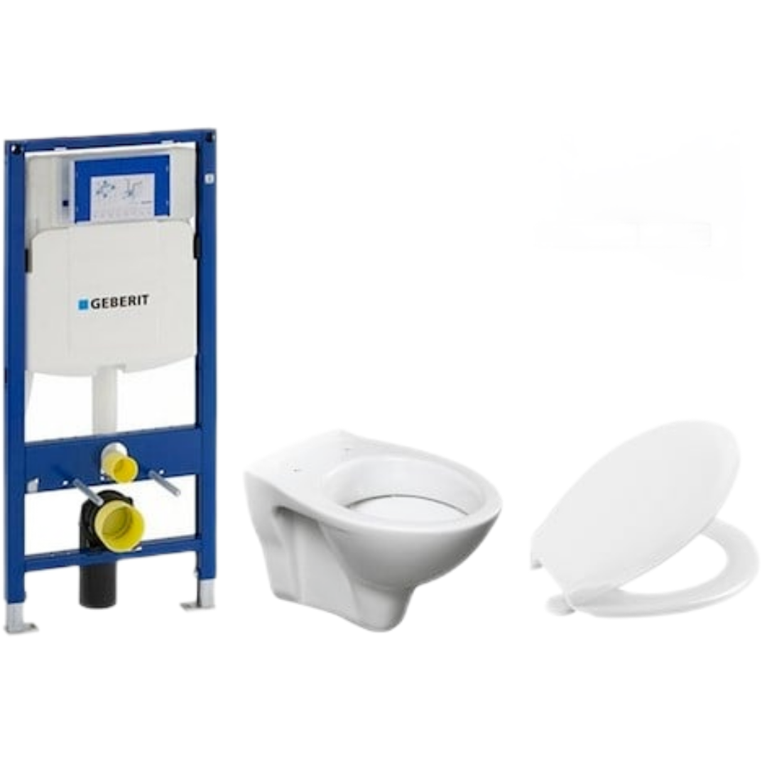 Cenově zvýhodněný závěsný WC set Geberit do lehkých stěn / předstěnová montáž+ WC S-Line S-line Pro 111.300.00.5NR8 S-Line