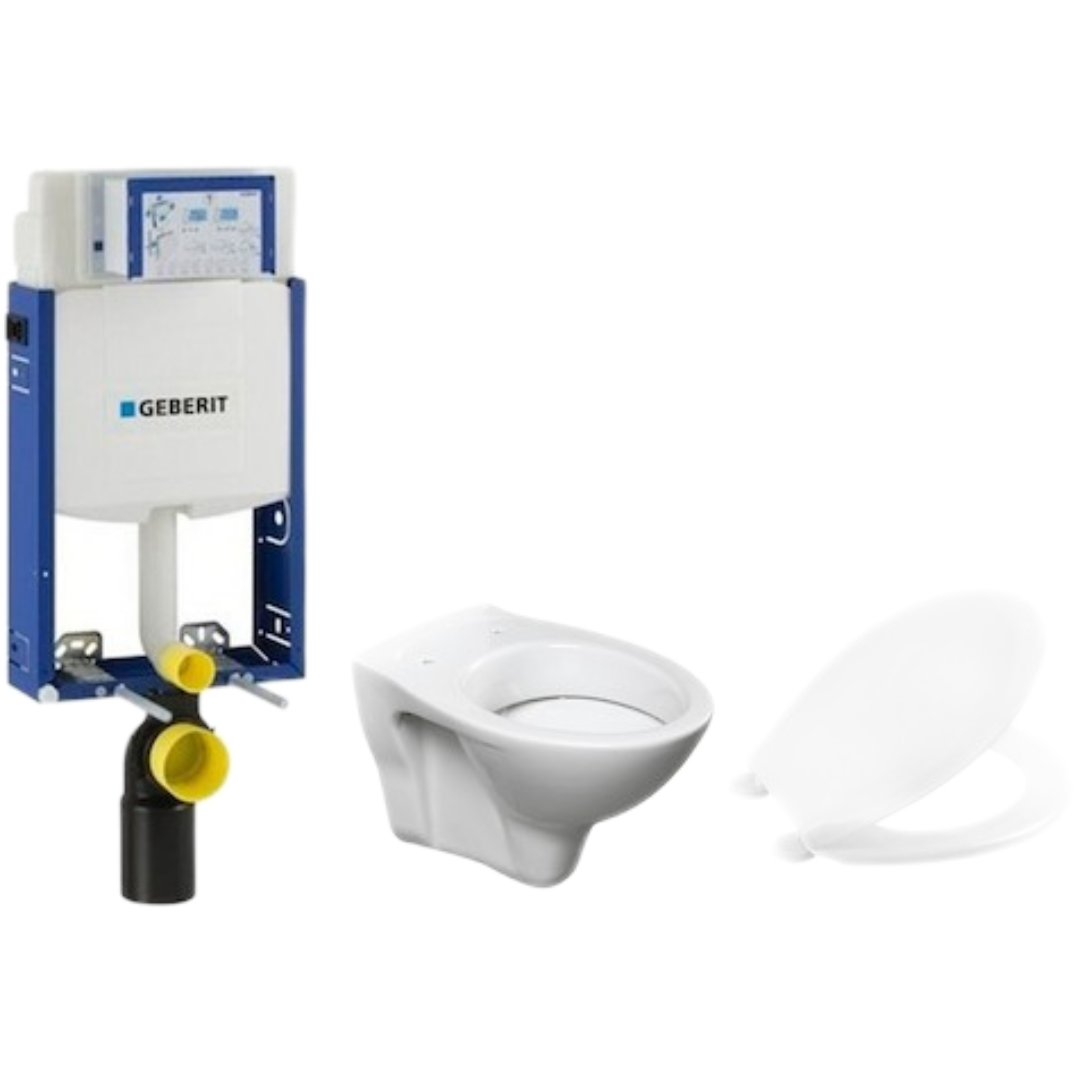 Cenově zvýhodněný závěsný WC set Geberit k zazdění + WC S-Line S-line Pro 110.302.00.5NR4 S-Line