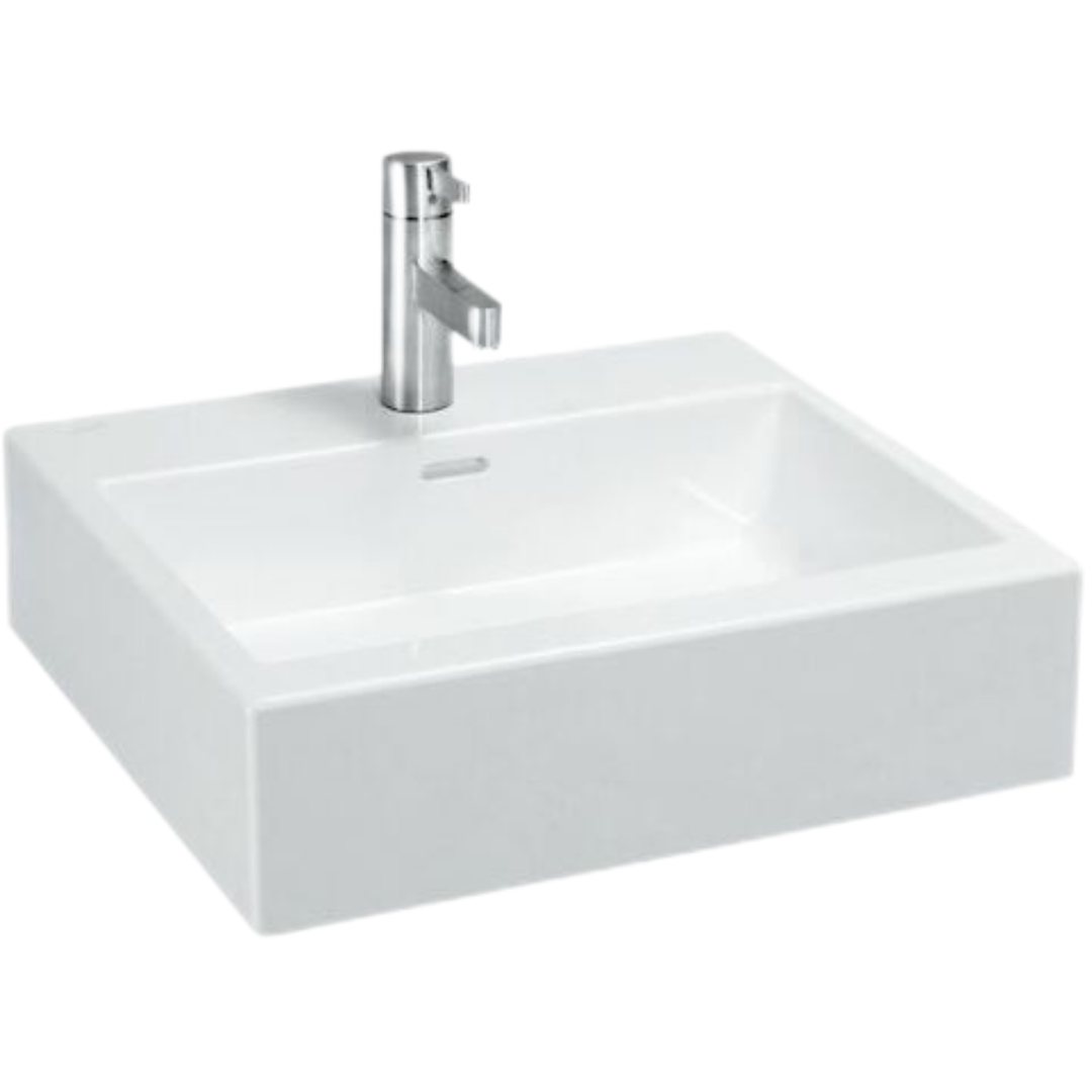 Laufen Living City nábytkové umyvadlo 50x46 cm otvor pro baterii uprostřed h8174320001041 1743.2.000.104.1 Laufen