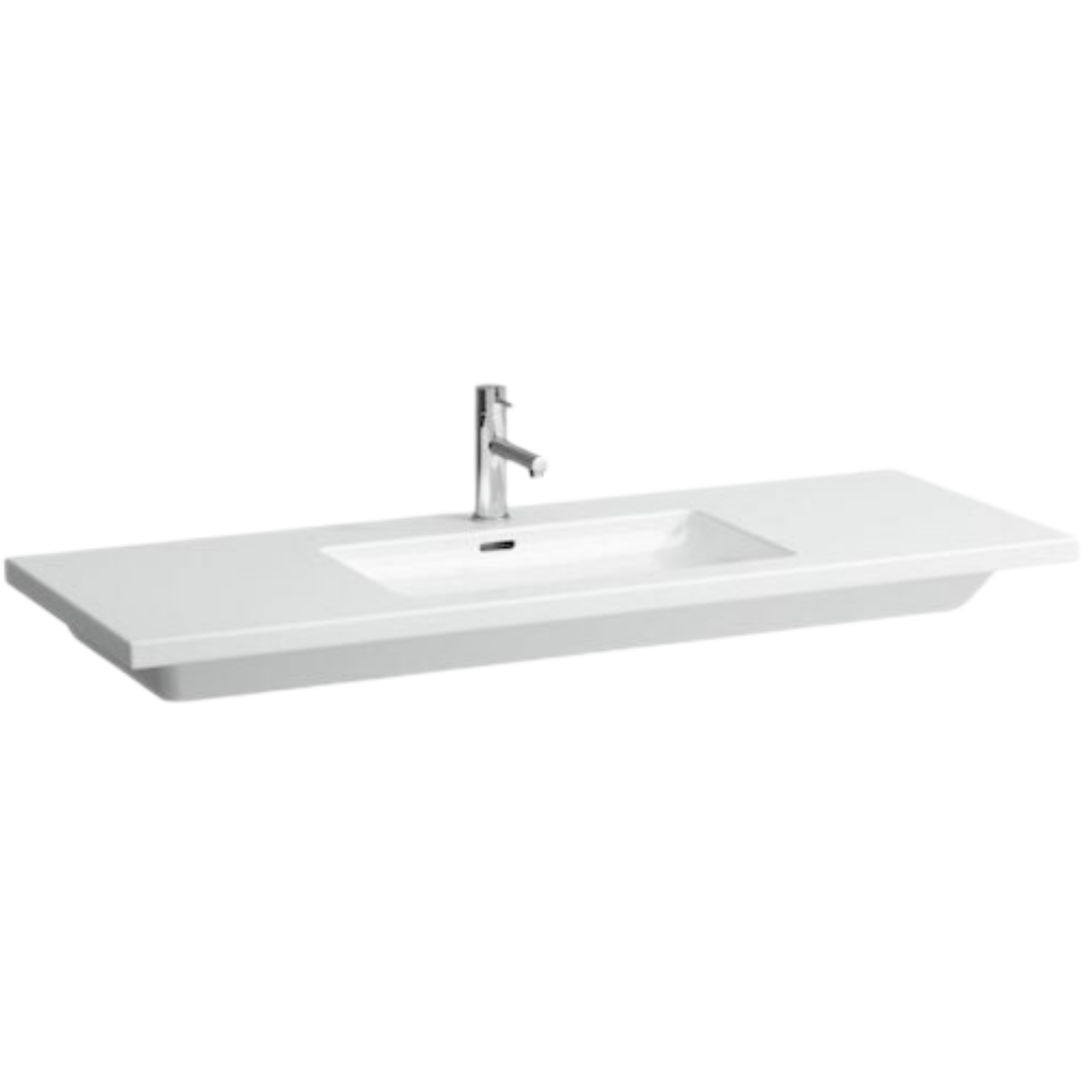 Laufen Living Square nábytkové umyvadlo 130x48 cm otvor pro baterii uprostřed h8164350001041 1643.5.000.104.1 Laufen