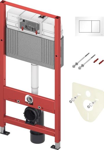 Set do sádrokartonu k WC TECE vč. tlačítka bílá 9.400.413 Tece
