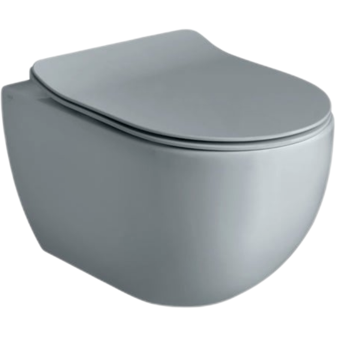 AXA Glomp wc závěsné šedá mat zadní odpad 0201009 AXA